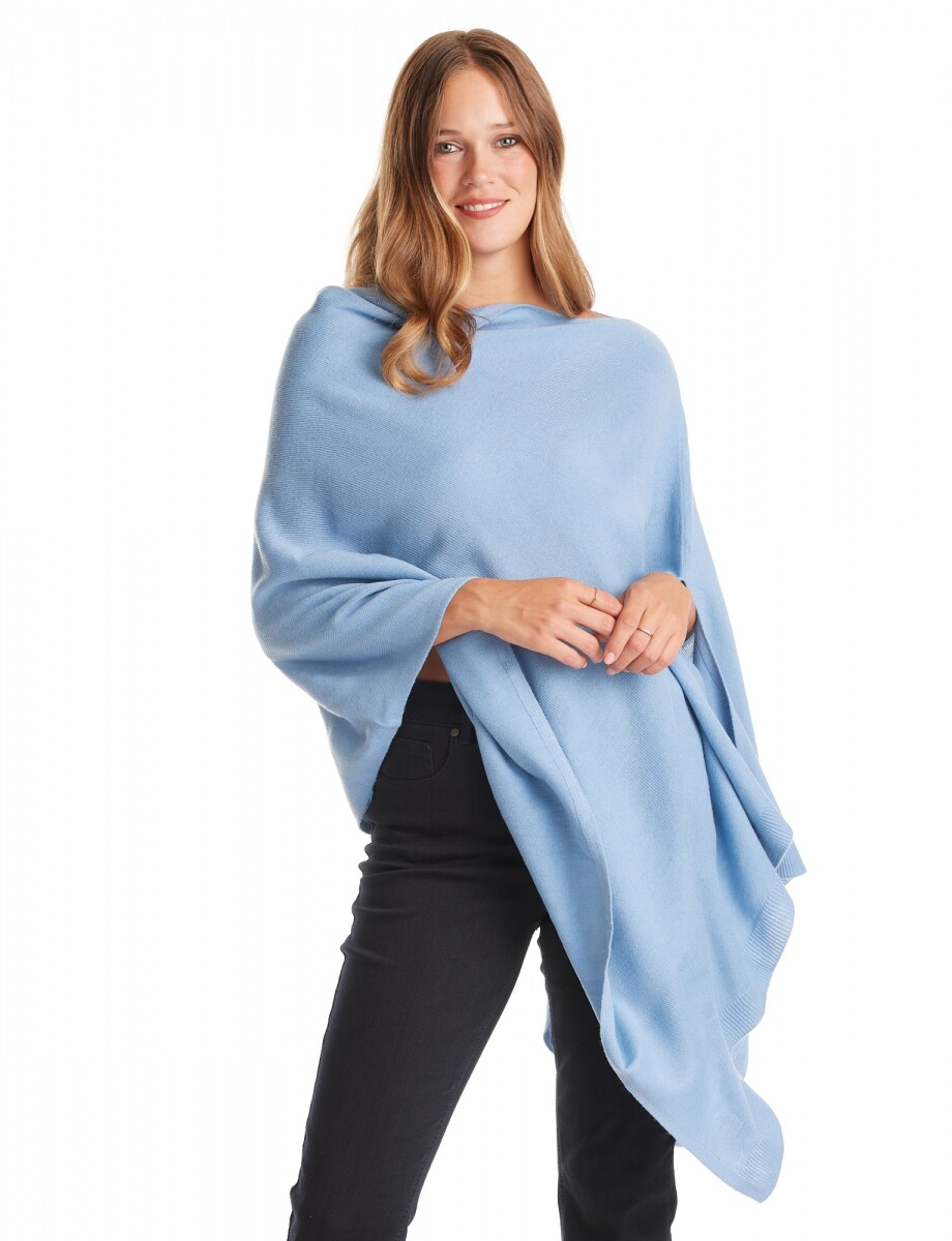 Poncho Colors - Celeste 