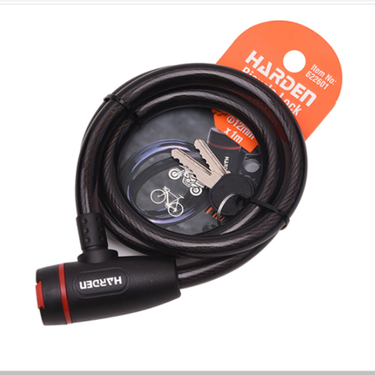 ZZ-CANDADOBICICLETA12MMX1MHARDEN++ - N/a 