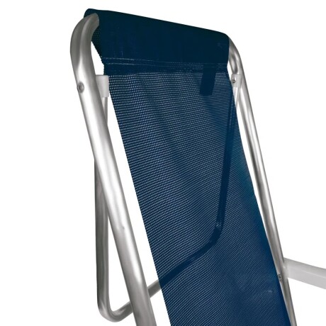 Reposera Silla Reclinable 8 Posiciones Aluminio Mor Sannet Azul Marino