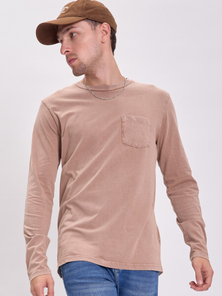 Remera efecto lavado Verde