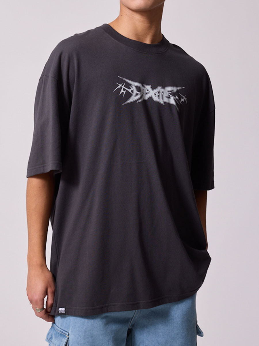 T-SHIRT ROXET DIXIE - Gris Oscuro 