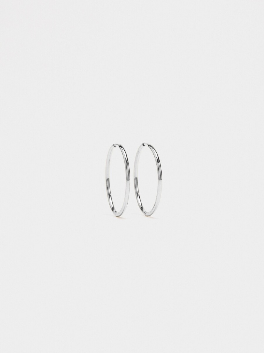 Aros Lisos - Acero Inoxidable plateado