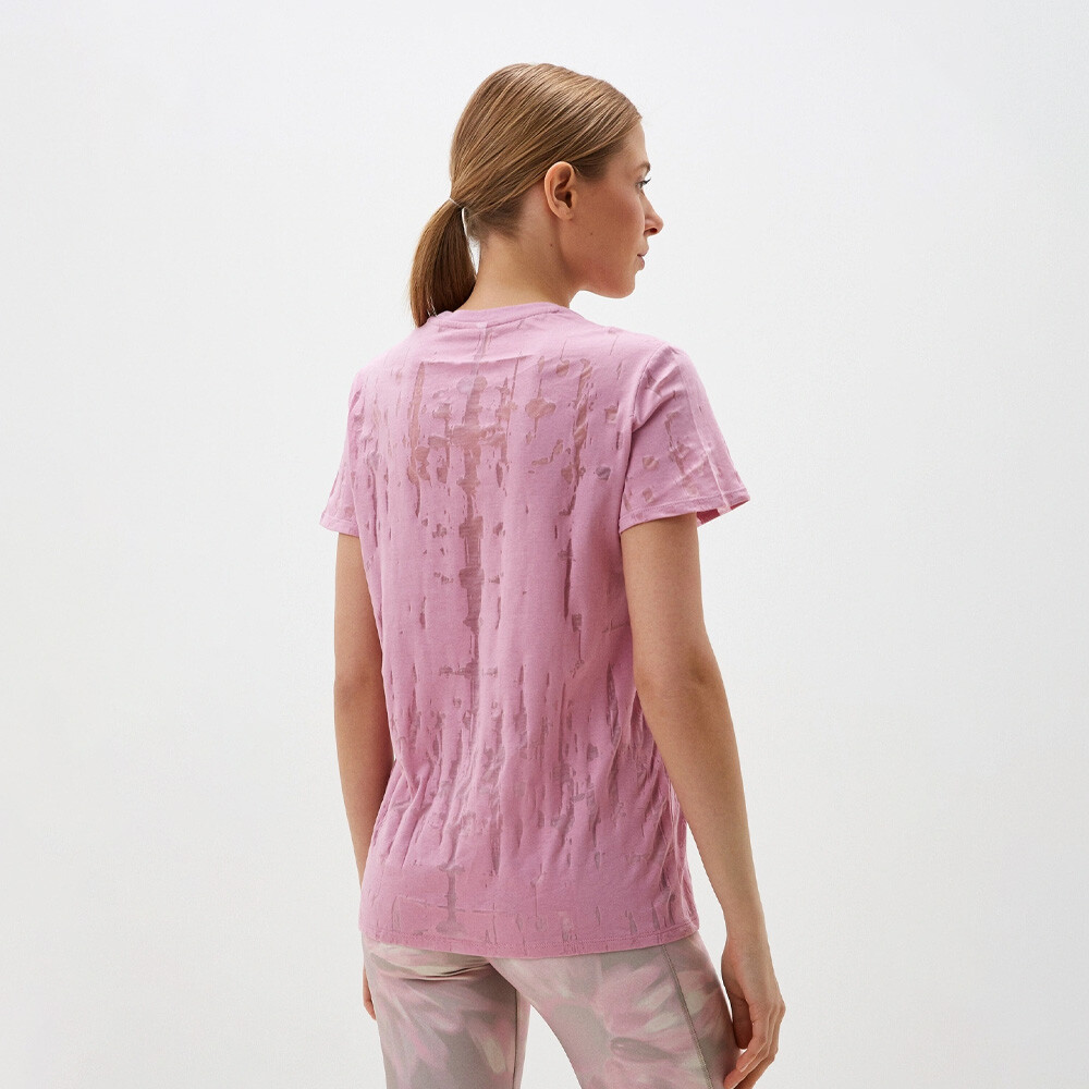 Burnout Tee - Mujer Pink