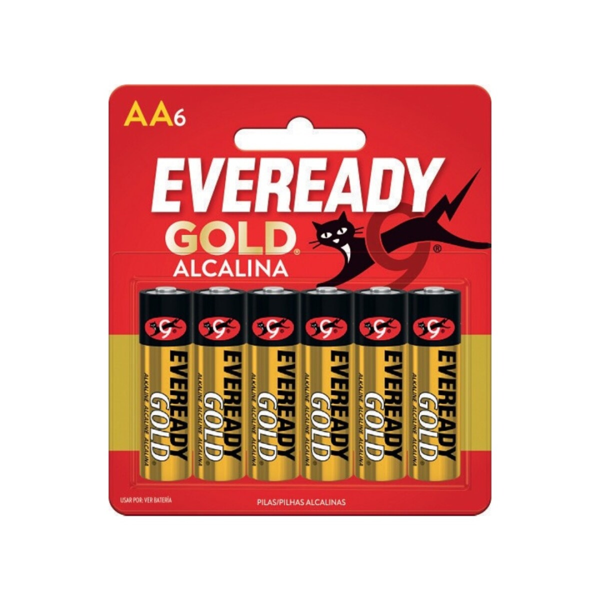 PILA ALCALINA EVEREADY GOLD AA BLISTER X 6 UNIDADES 
