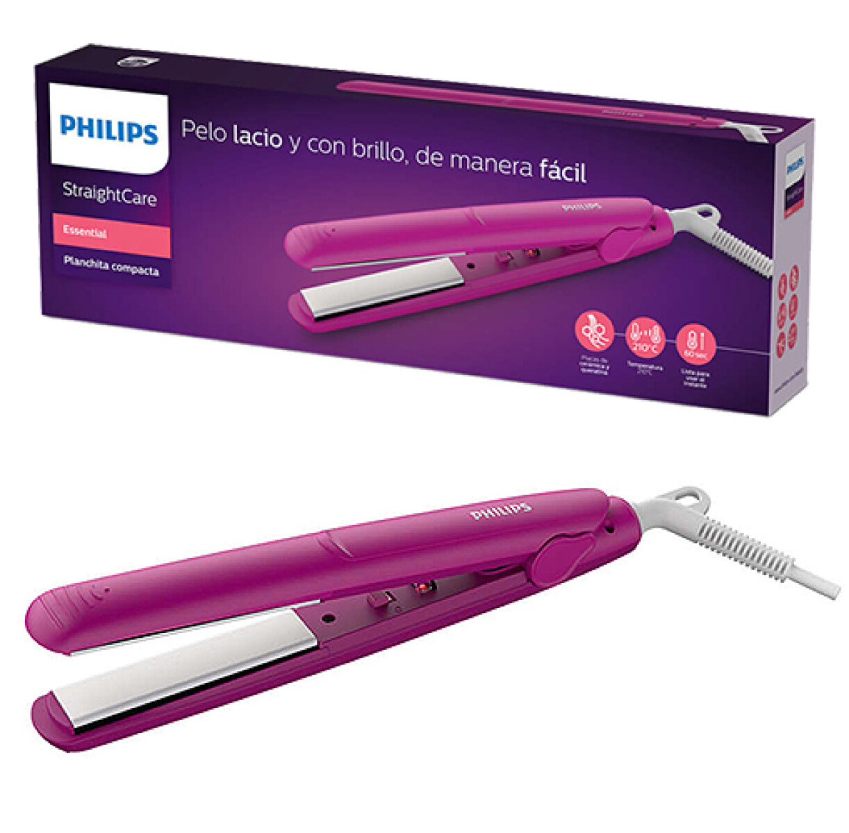 PLANCHA DE PELO PHILIPS HP 8401 StraightCare Essential - Sin color 