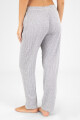 Pantalon rib fino gris Gris
