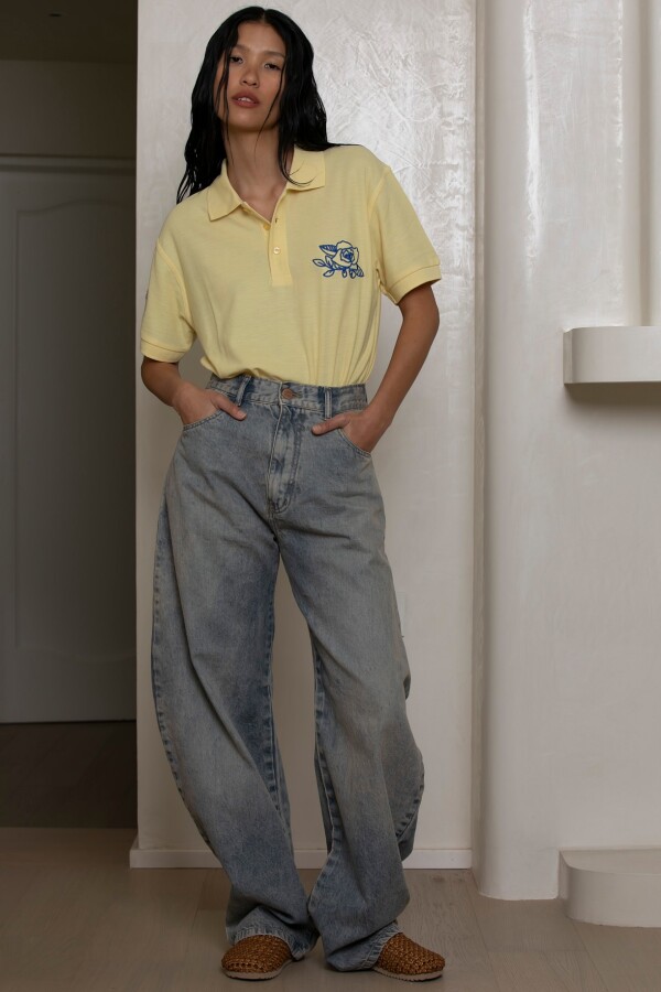 Jean Barrel Leg Celeste