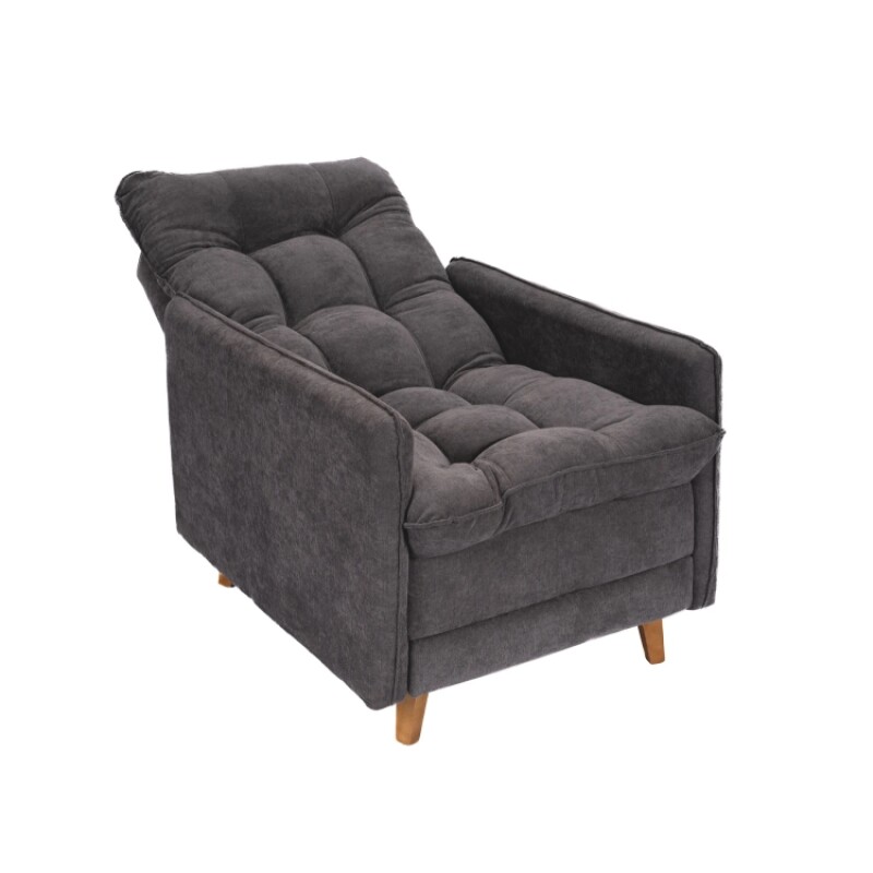 Sofa Cama Montreal 1 Cuerpo Con Puff Gris Sofa Cama Montreal 1 Cuerpo Con Puff Gris