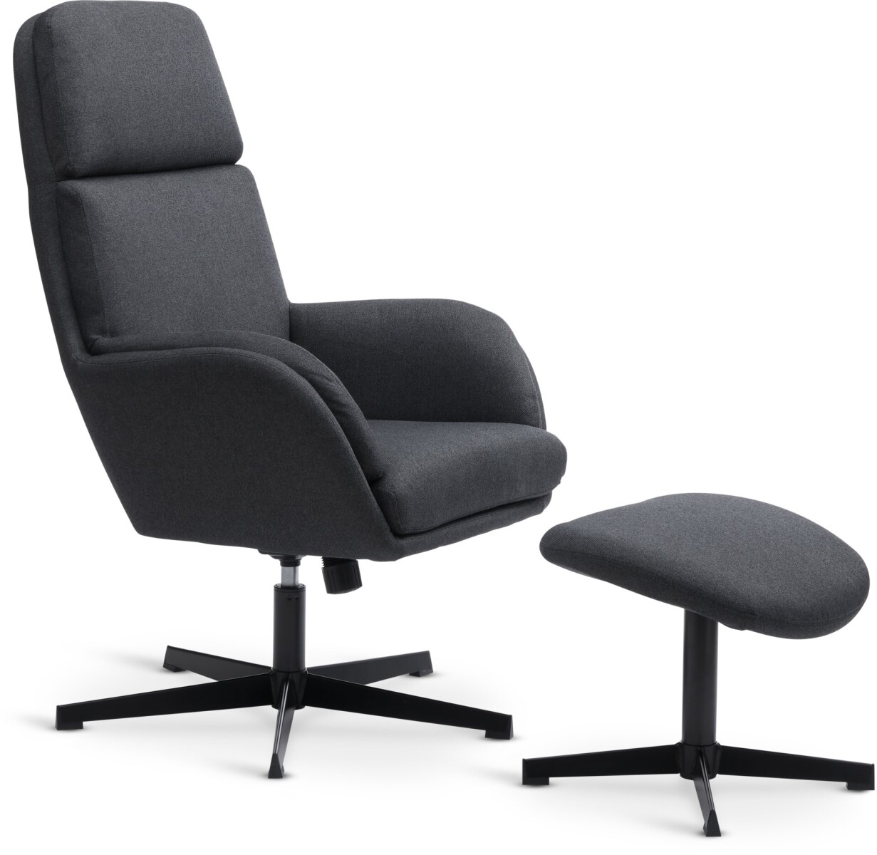 Sillón/apoya pies TANKEDAL 1 cuerpo gris osc 