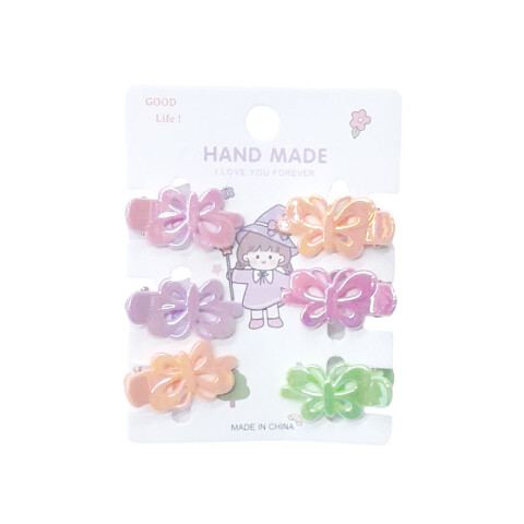 Broches pinzas para el cabello mariposas 6 pcs Broches Pinzas Para El Cabello Mariposas 6 Pcs