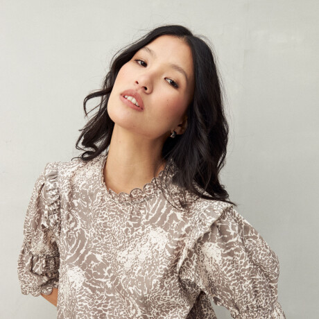 BLUSA SUZETTE Animal Print