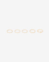 Sets Anillos Metal Set De Anillos De Metal Reciclado - Dorado