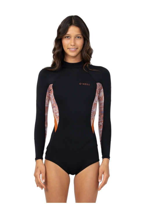 Bahia 2mm - Back Zip - LS Mid Spring - Tangerine Tile Bahia 2mm - Back Zip - LS Mid Spring - Tangerine Tile