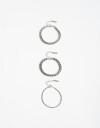 Pulseras Flexibles Sets Metal Set De Pulseras Flexibles - Plateado Rodio