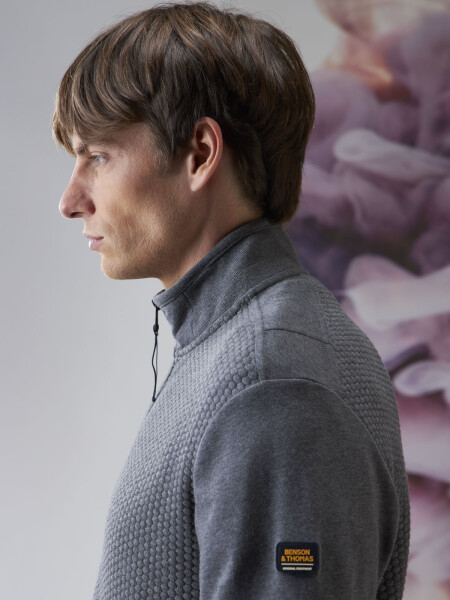 FLEECE MARSELLA GRIS OSCURO MELANGE
