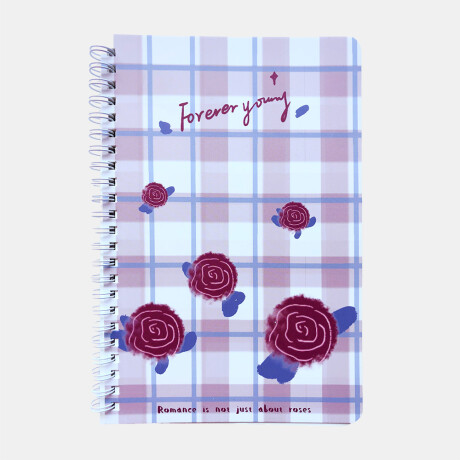 Libreta A5 Estampada Diseño Rosa 06