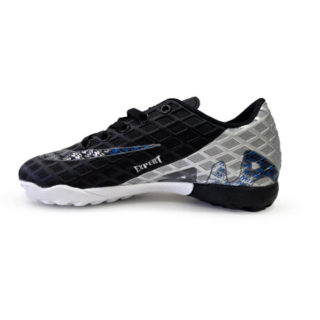 Calzado Champión Fútbol 5 Deportivo Expert Para Niño Niña Negro Gris