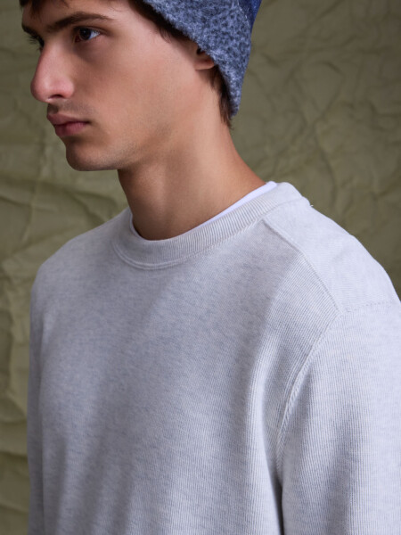 FLEECE PALERMO GRIS CLARO MELANGE