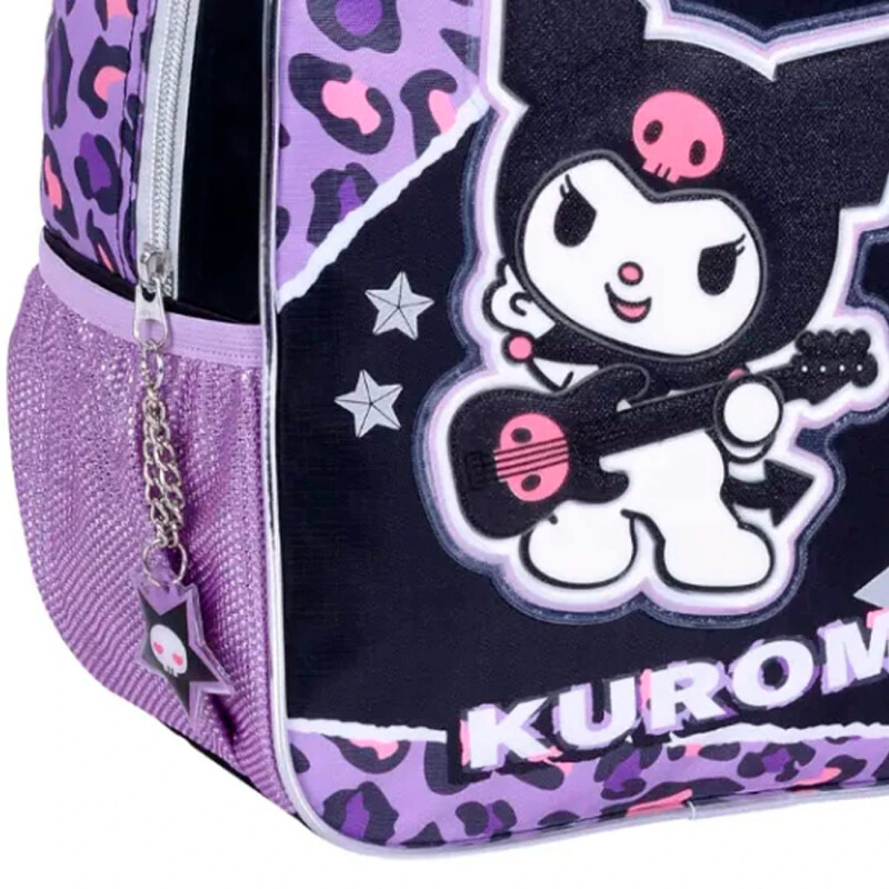 Mochila Disney Kuromi Rock 12 Pulgadas Negro - Violeta