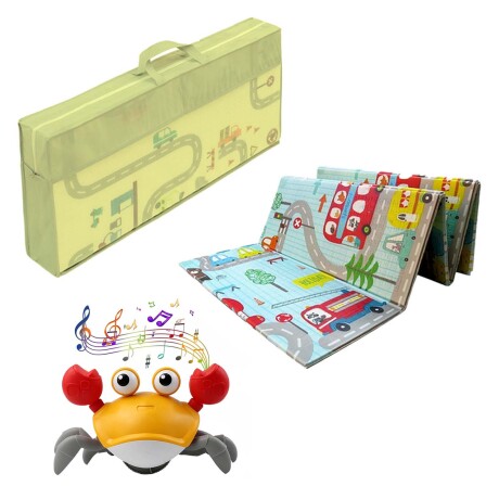 Set Infantil Alfombra Antigolpe Reversible + Cangrejo Música Set Infantil Alfombra Antigolpe Reversible + Cangrejo Música