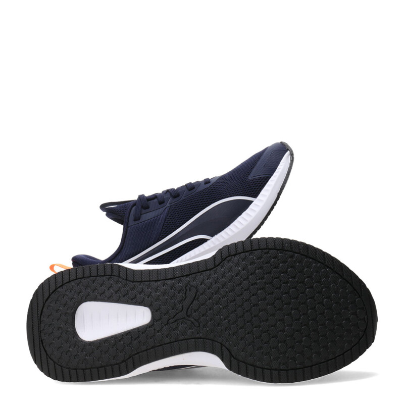 Championes de Niños Puma Flyer Lite 4 Junior Azul - Blanco