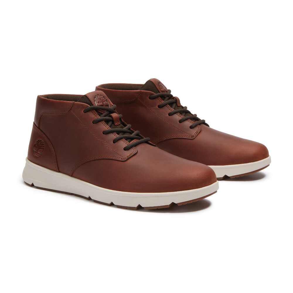 Zapatillas Mid Lace Up Hombre Rust Full Grain