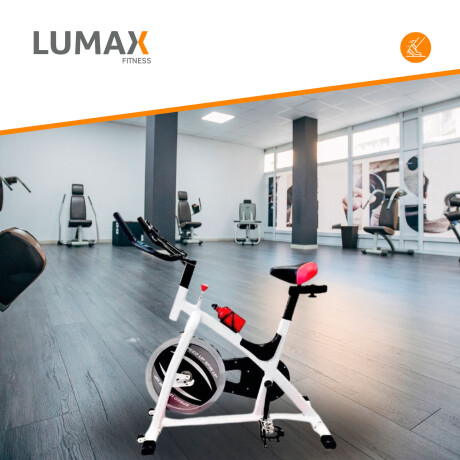 Bicicleta Spinning Profesional Regulable 15kg Lumax Blanco