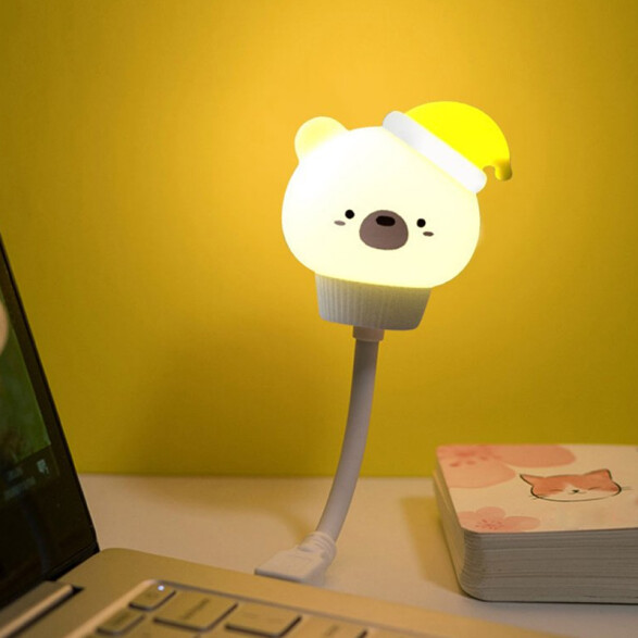 Veladora portátil USB con forma de oso AI9414