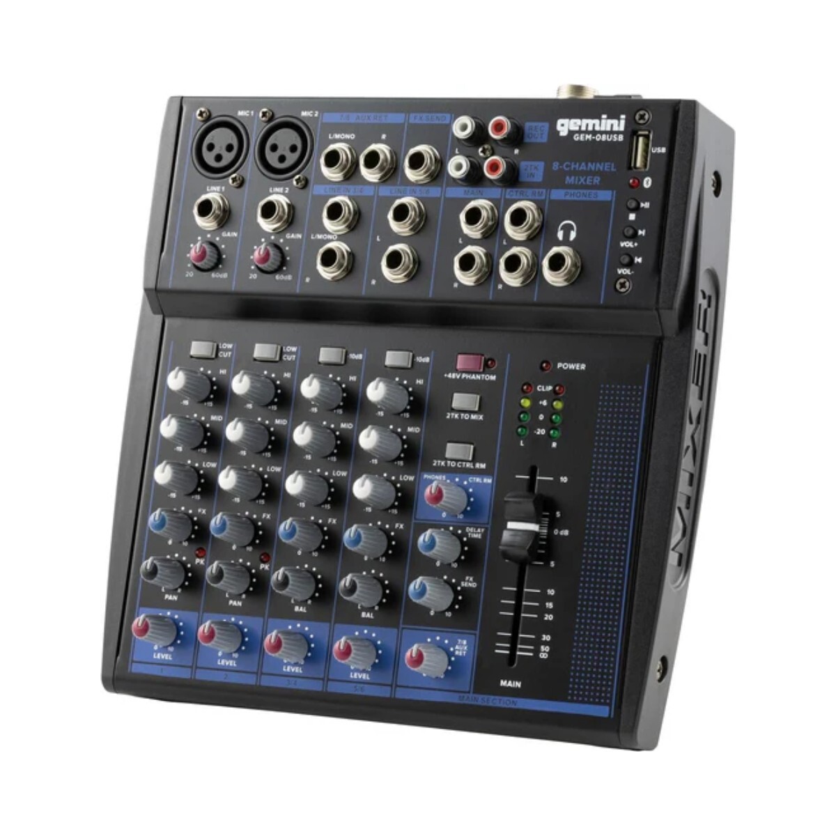 Consola Gemini Gem-08usb 8ch 