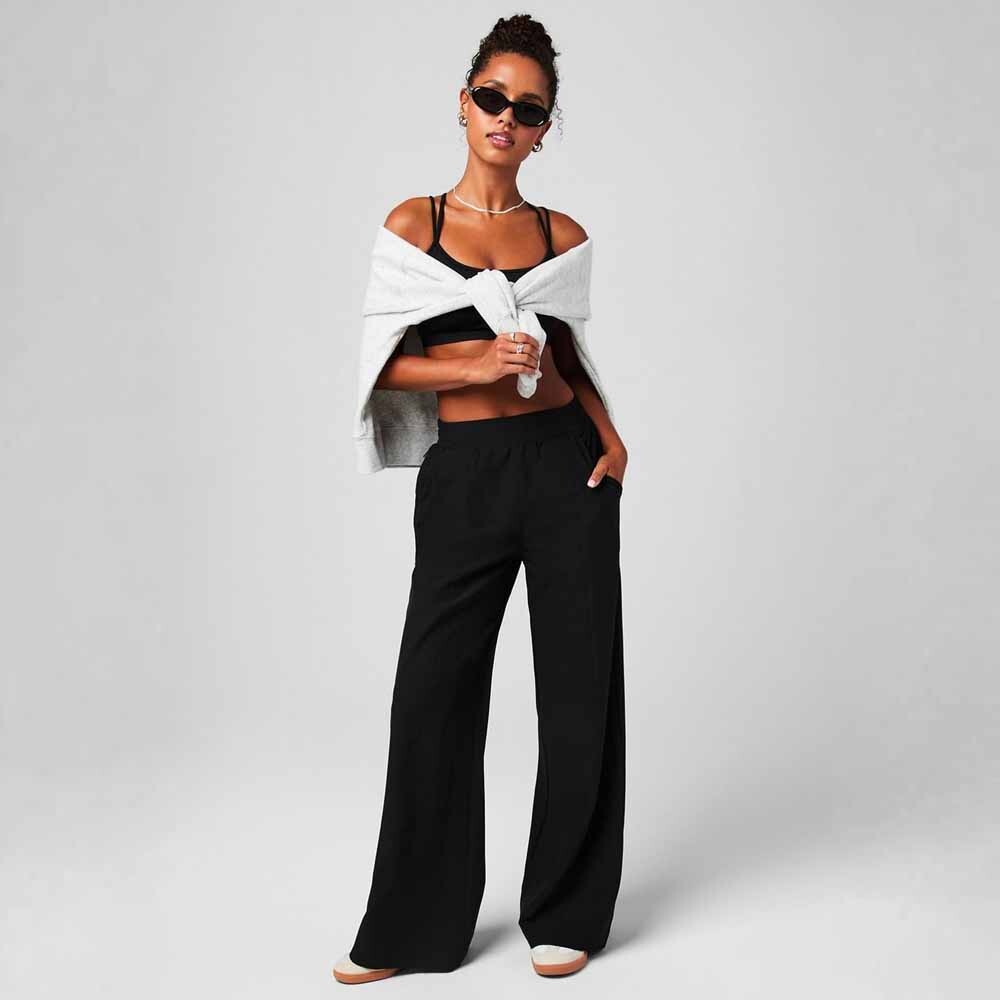 Pantalón Downtown Wide Leg Pant Mujer Black