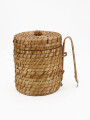 HIELERA TEJIDA CON PINZA BEIGE