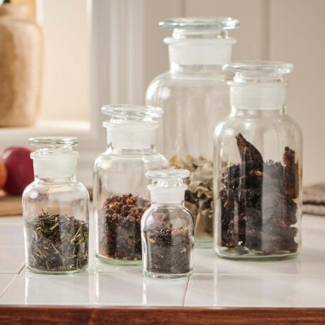 FRASCO CONT C/TAPA VIDRIO TRANSPARENTE TRANSPARENTE