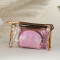 Necessaire Borde Dorado Rosa