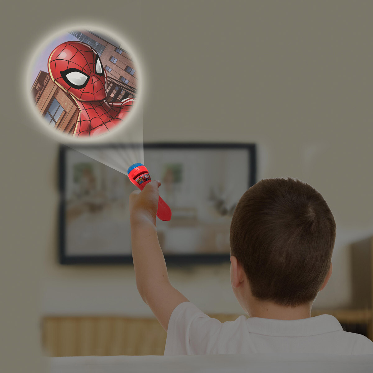 Linterna Proyector con 3 Discos Lexibook - Spiderman 