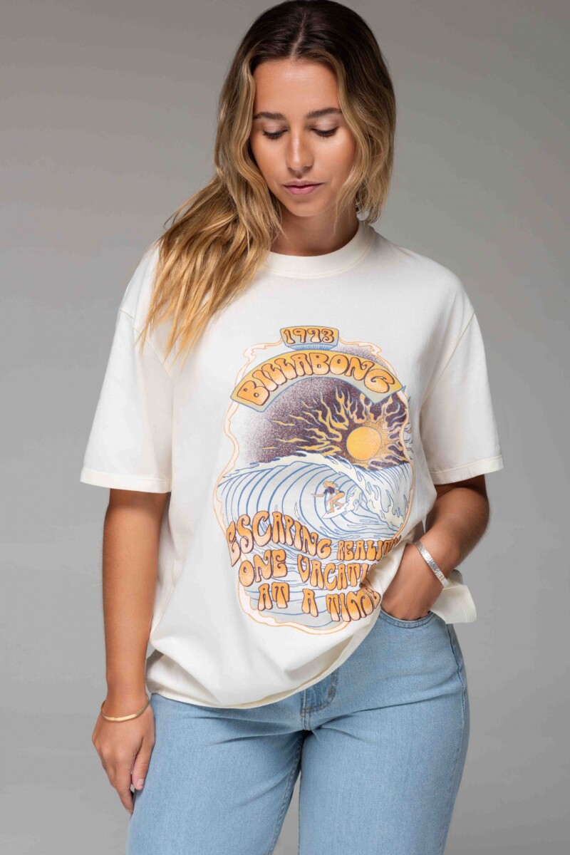 REMERA MORNING SURF OVER TEE F-crudo