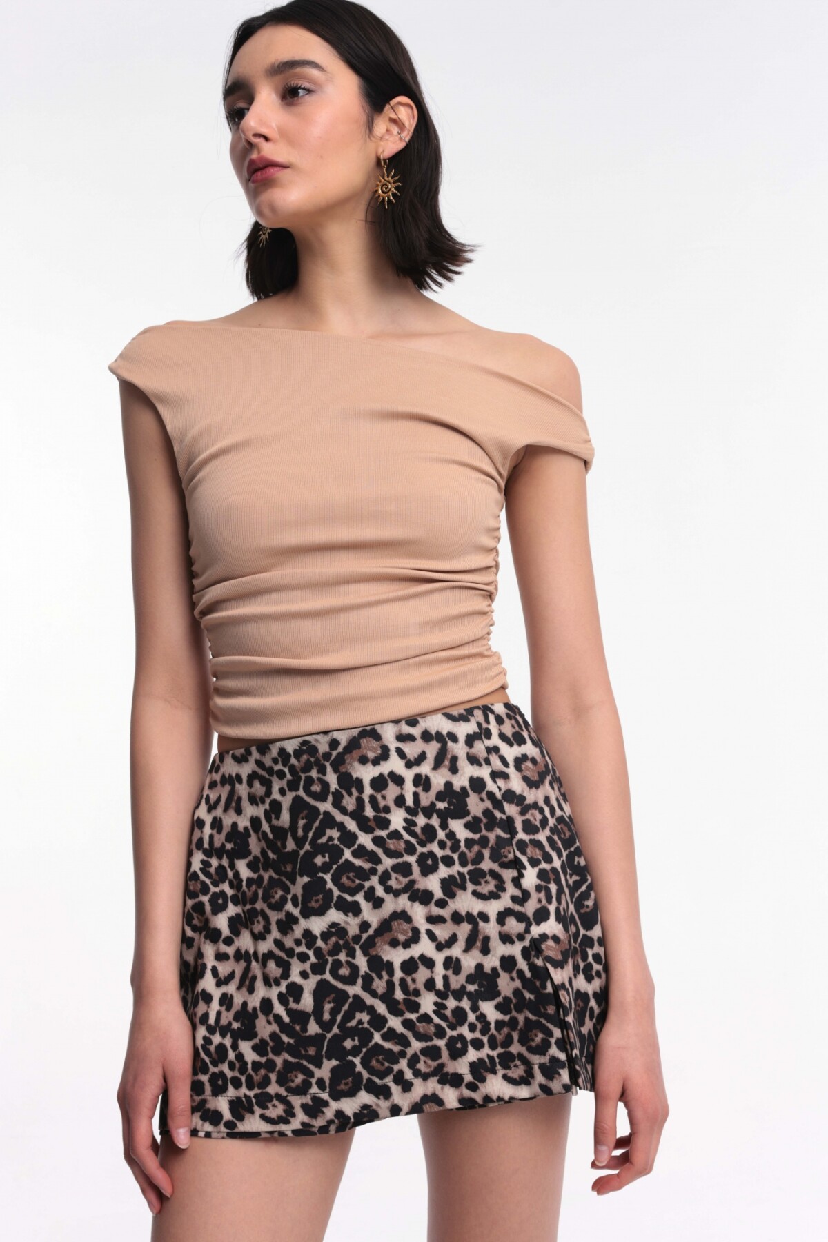 Short Seúl Leopardo