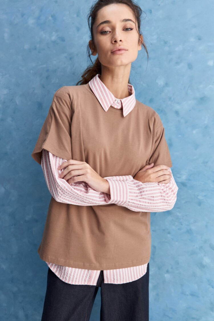 REMERA MOREA Tostado