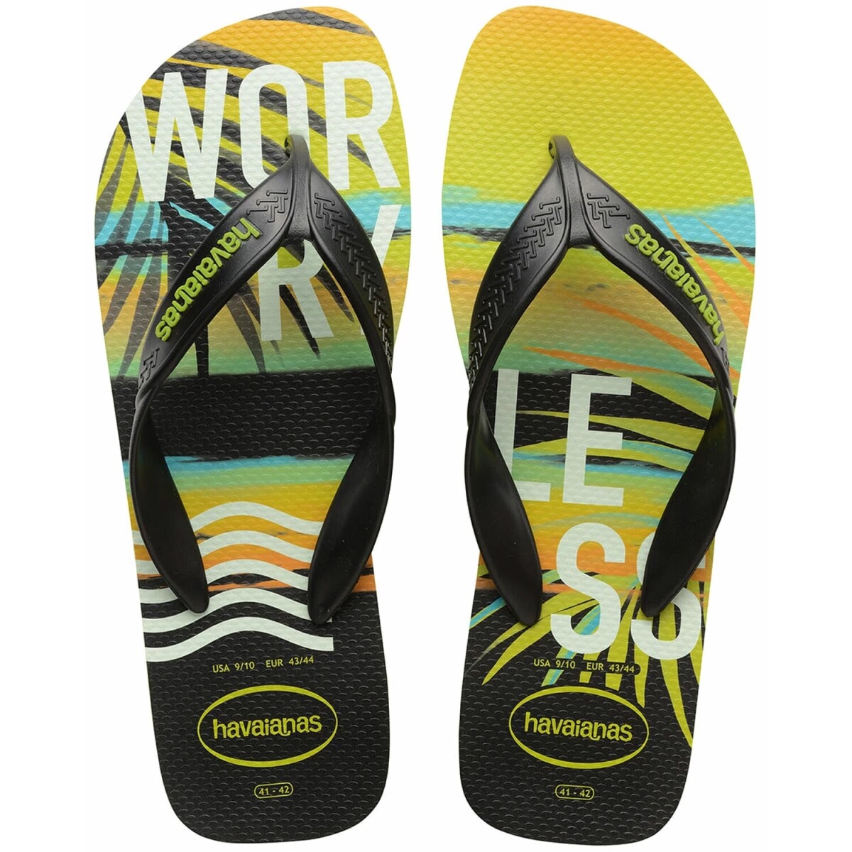 Chancletas ojotas Havaianas Surf originales - Lemon Green 