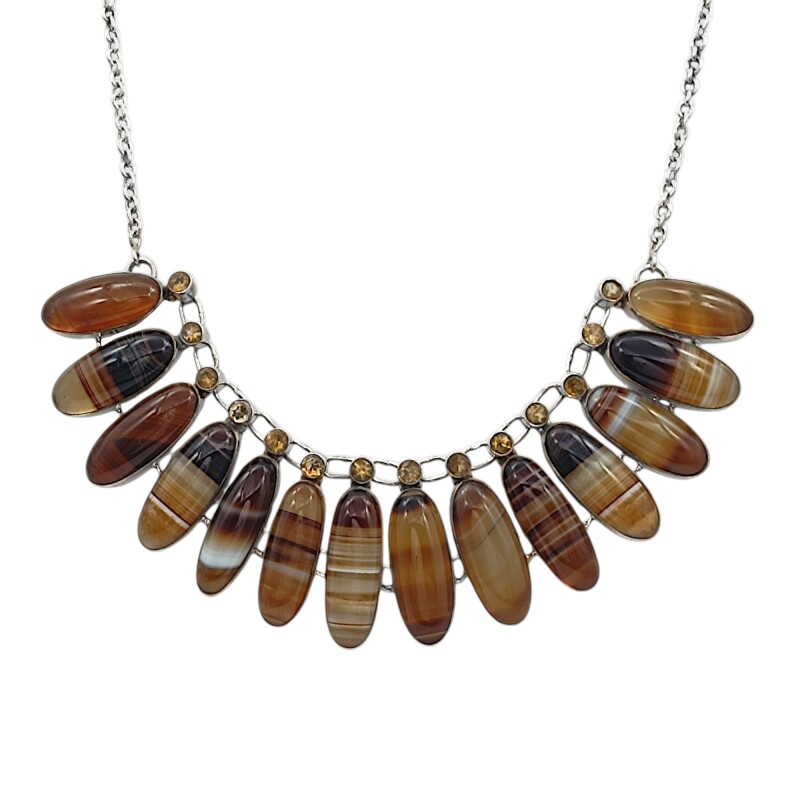 Conjunto Vintage-Plata 925-Piedra Ágata-CJ3132 Conpiedra