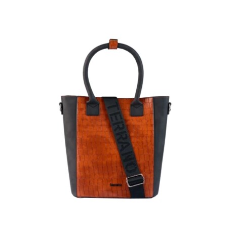 Matera de Mano Terrano con Correa MARRON-NEGRO