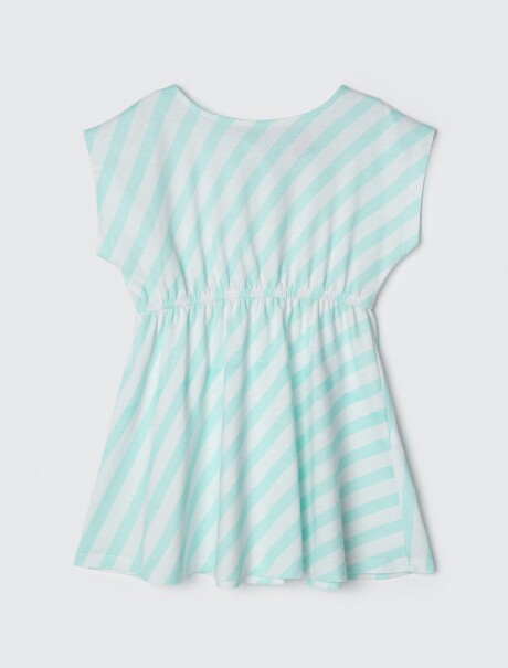 VESTIDO CORTO INFANTIL ESTAMPADO VESTIDO INFANTIL CON RAYAS