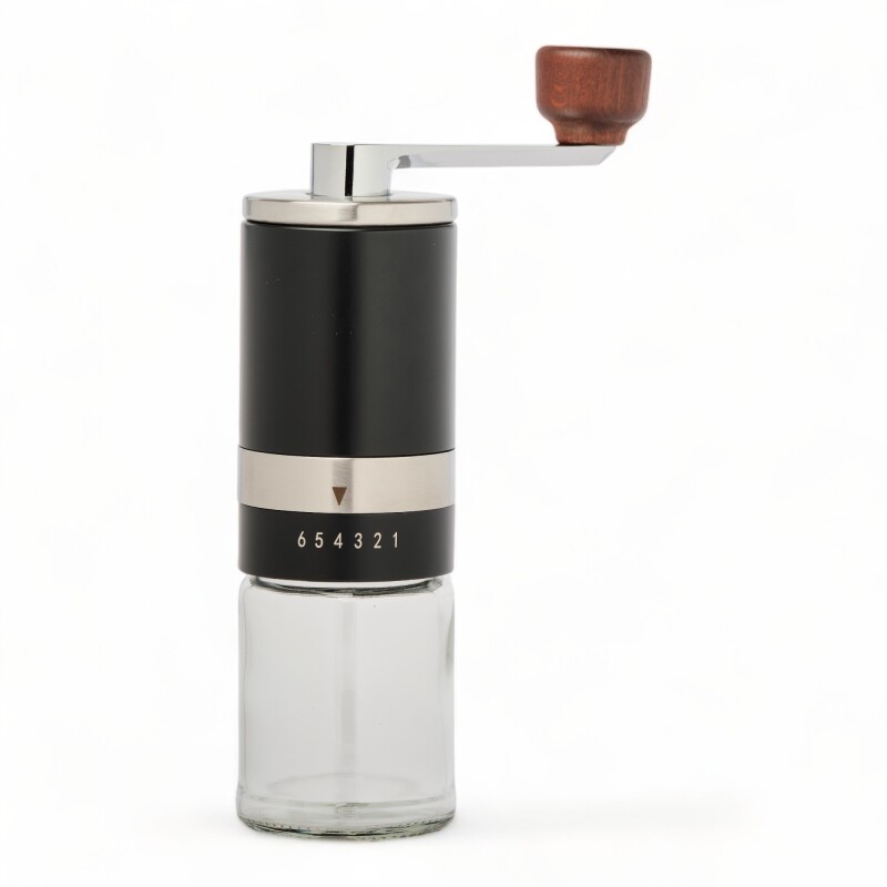 Molinillo café manual regulable 6 moliendas Ace Inox Negro