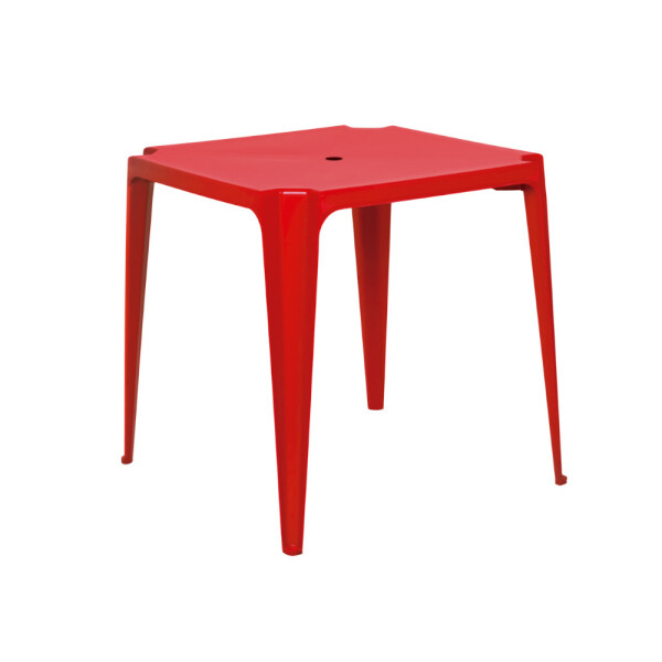 MESA CUADRADA BELA VISTA 70X70X70,5 ROJA ROJO