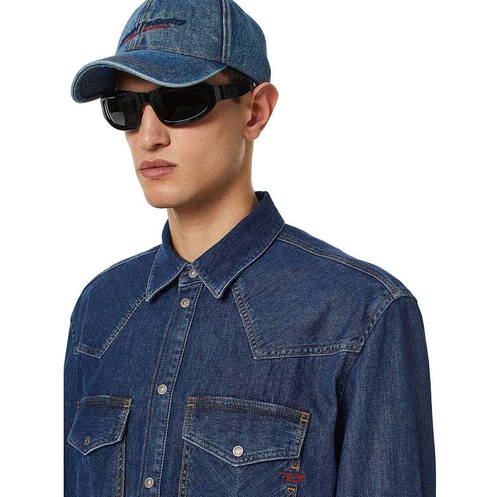 Camisa Para Hombre D-Ocean Blue Denim