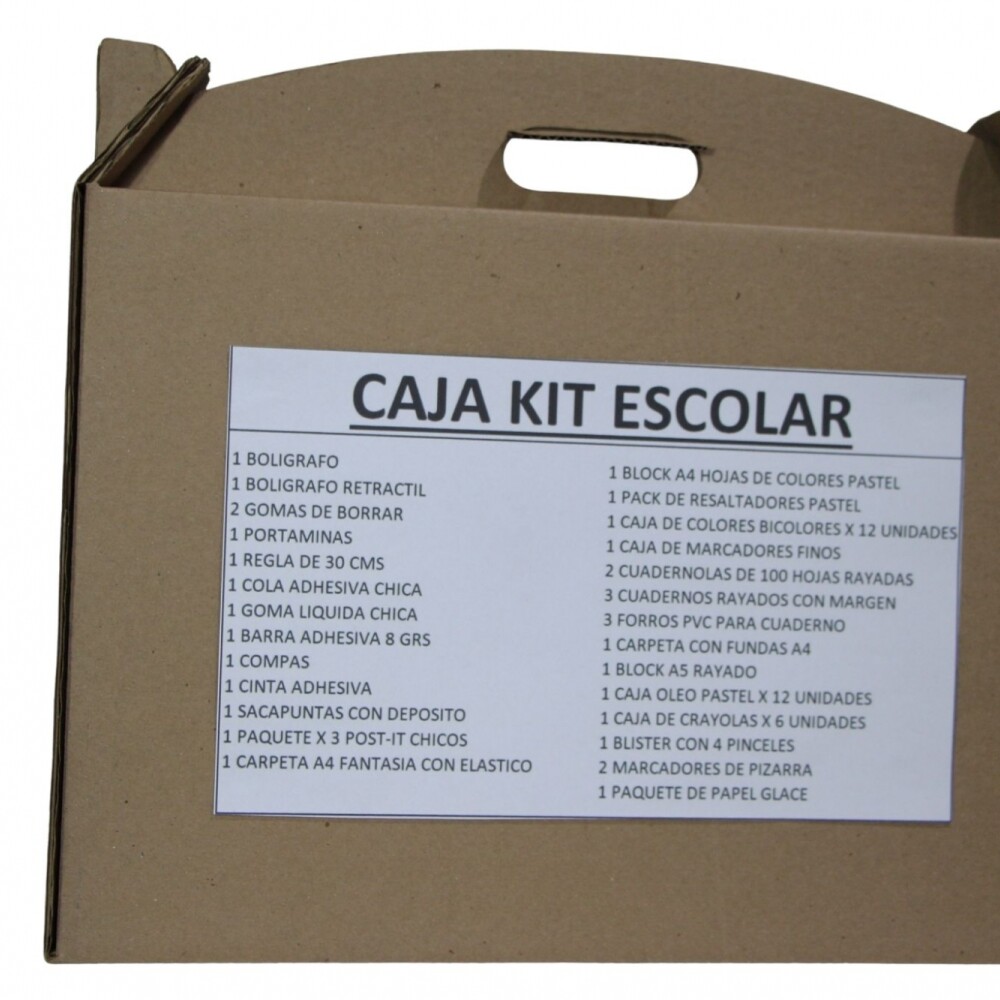 CAJA KIT ESCOLAR VUELTA A CLASES! CAJA KIT ESCOLAR VUELTA A CLASES!