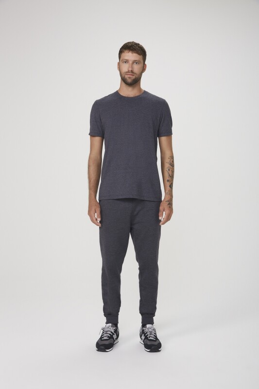 CAMISETA MM MASC PRETO MESCLA