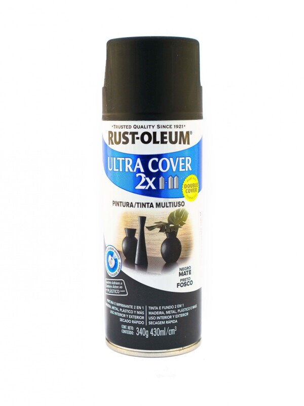 AEROSOL ULTRA COVER 2X NEGRO MATE- 340GR N/A