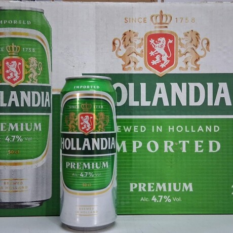 CERVEZA HOLLANDIA PILS 500ML 4.7% FUNDA 24 (HOLANDA )(VERDE) CERVEZA HOLLANDIA PILS 500ML 4.7% FUNDA 24 (HOLANDA )(VERDE)