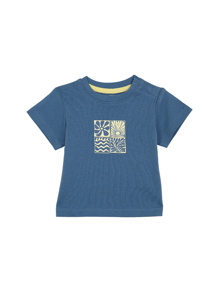 Camiseta Con Print Piedra