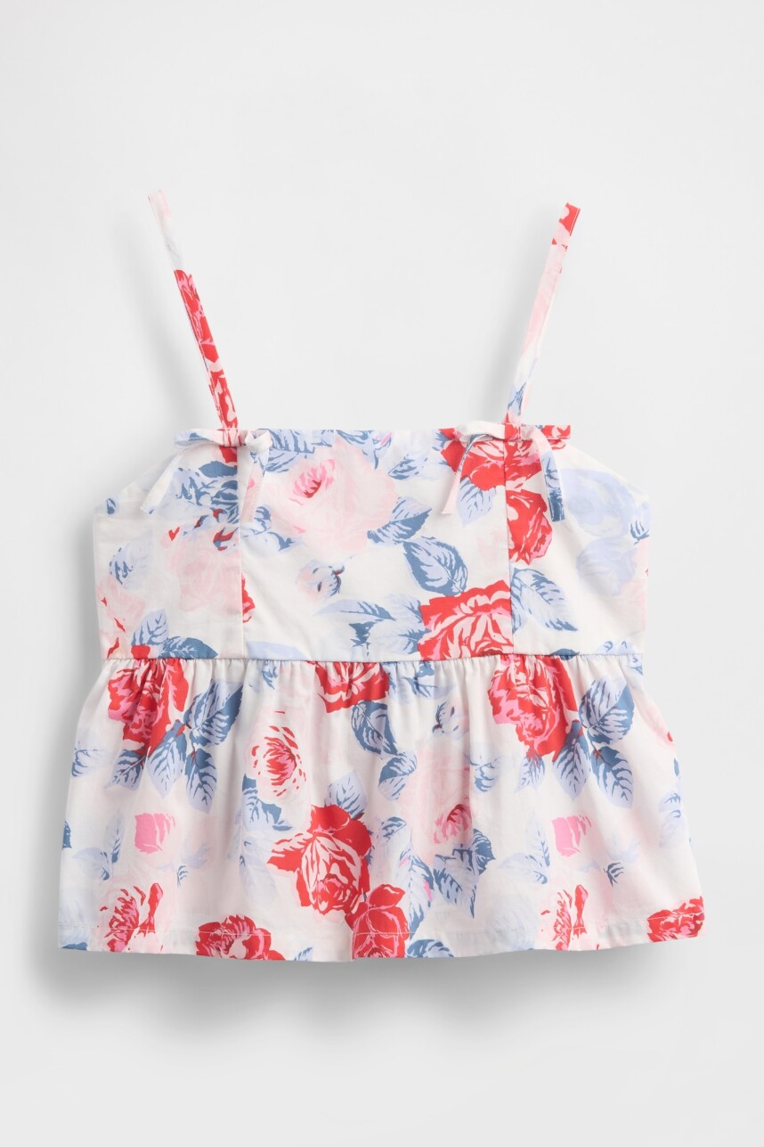 Blusa Niña Sp Su25 Red Blue Roses